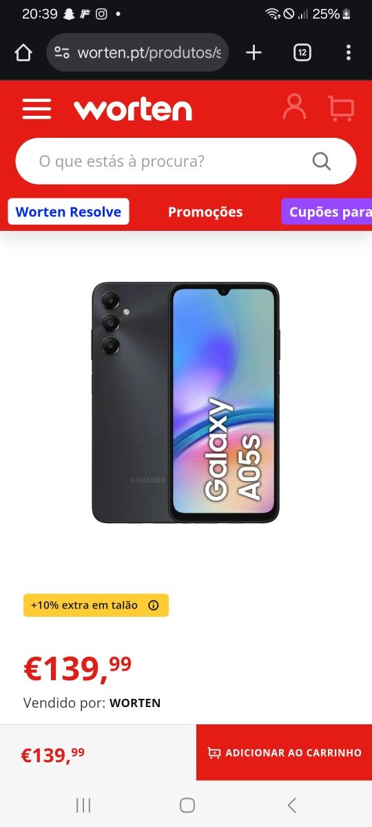 Samsung galaxy A05S