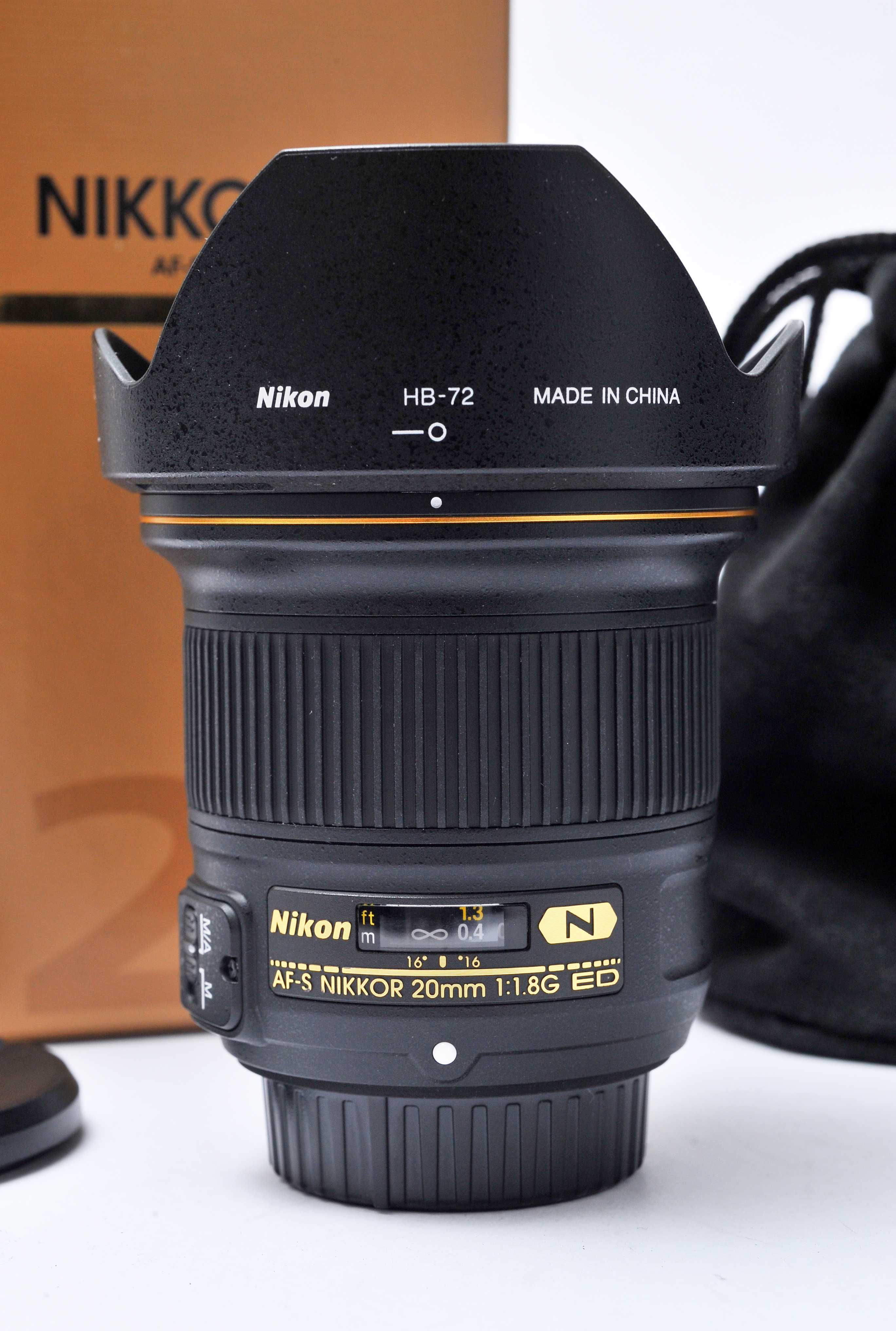 Nikon AFS 20mm 1.8 G ED (seminova)