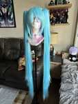 Peruka Hatsune Miku, cosplay anime wig 120 cm