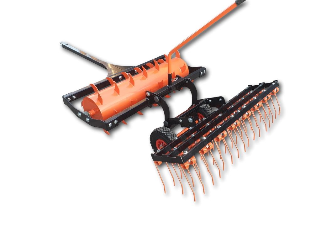 Walec Traktorka Aerator Wertykulator+ Broną Sprężynowa  120 cm