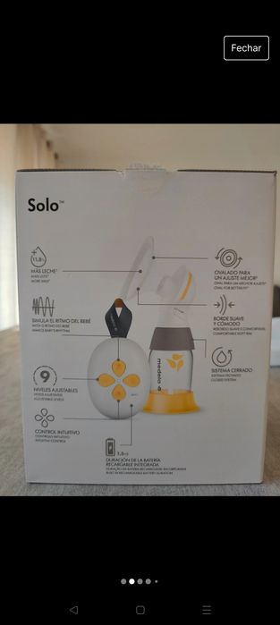 Medela Solo Extração Leite Materno