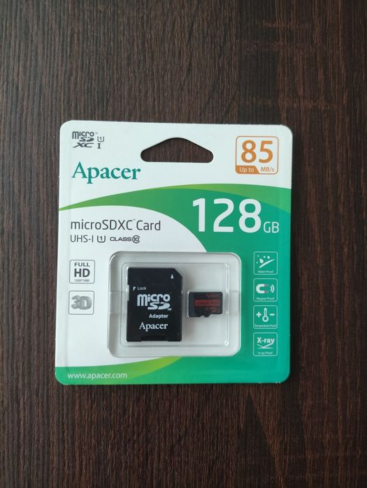 Karta pamięci 128gb Micro sd adapter