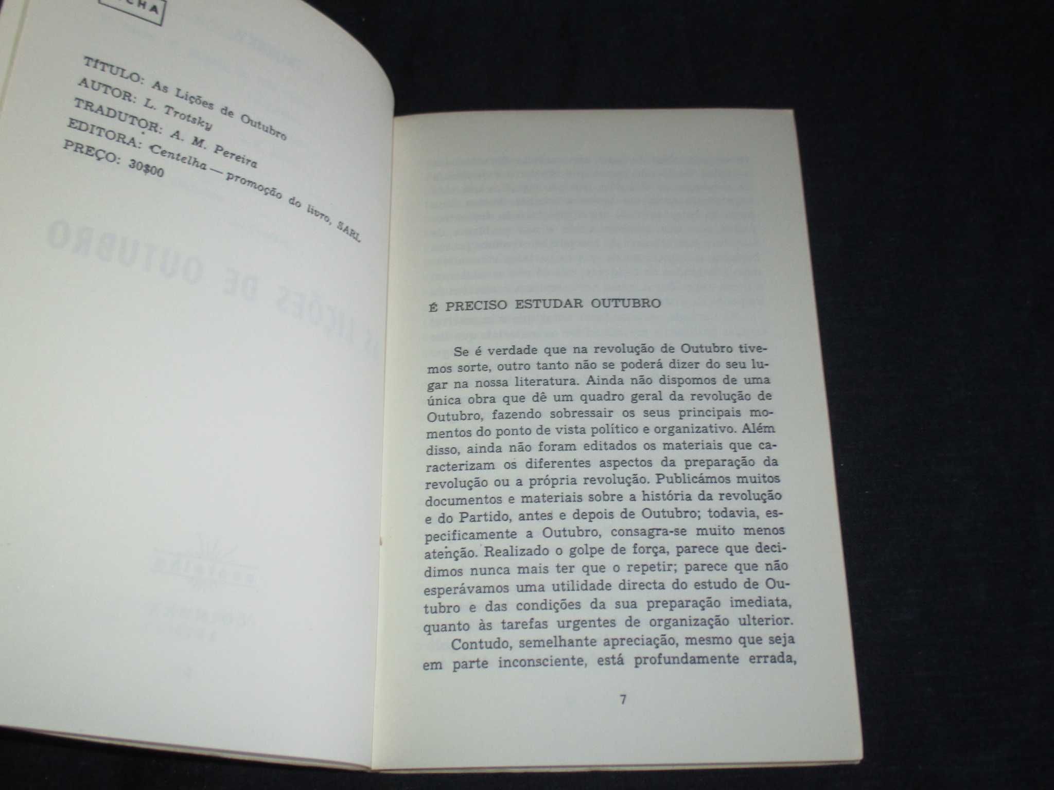 Livro As Lições de Outubro Trotsky