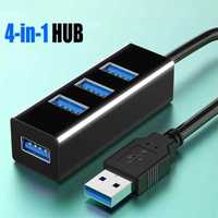 USB hub разветвитель концентратор на 4 порта для ноутбука