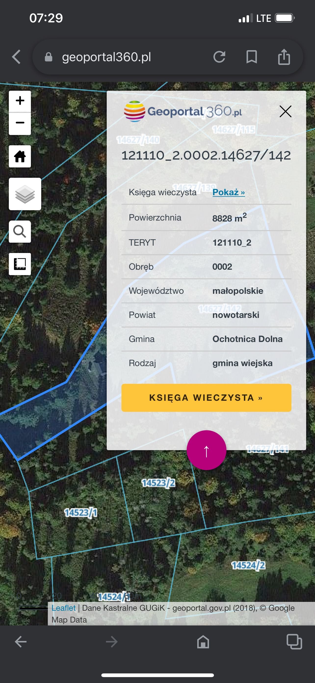 Działka w Gorcach z domkiem drewnianym