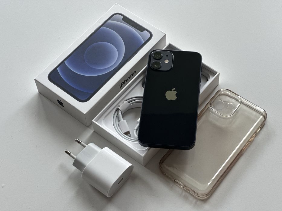  iPhone 12 mini Black 100% oryginalny i sprawny z pełnym zestawem