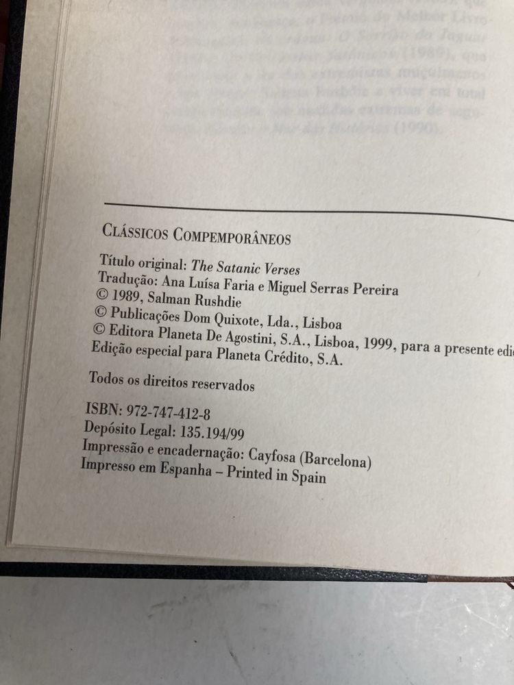 Livros Clássicos Modernos, Versículos Satânicos