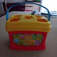 Sorter do klocków, Fisher price, wiaderko, kompletny zestaw