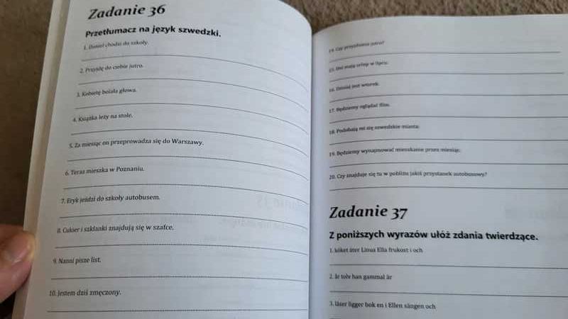 Język szwedzki ćwiczenia dla początkujących Kalli