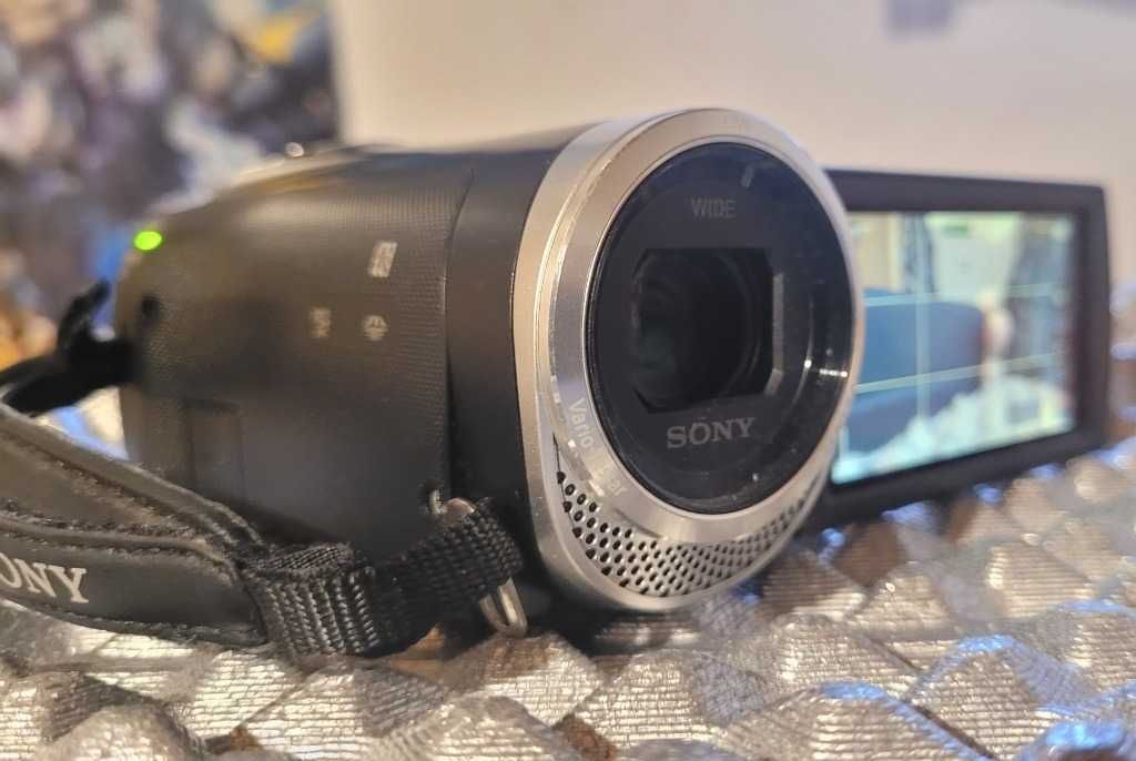 Kamera Sony HDR CX450 XAVC S 50 Mb/s, Wi-Fi, ładowarka, etui