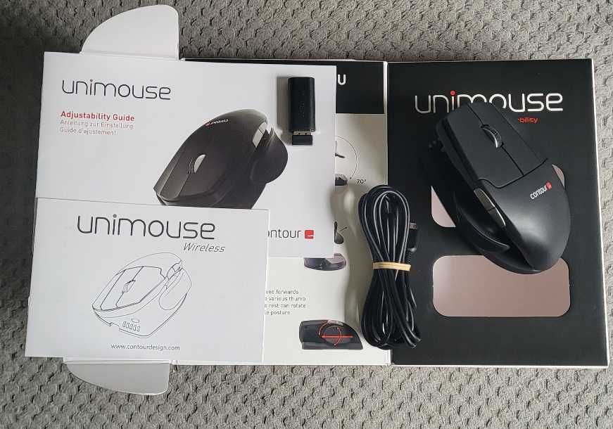 Contour  Unimouse bezprzewodowa, ergonomiczna mysz komputerowa