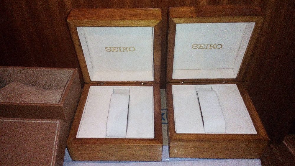 caixas relogios seiko, pulsar é mercedes