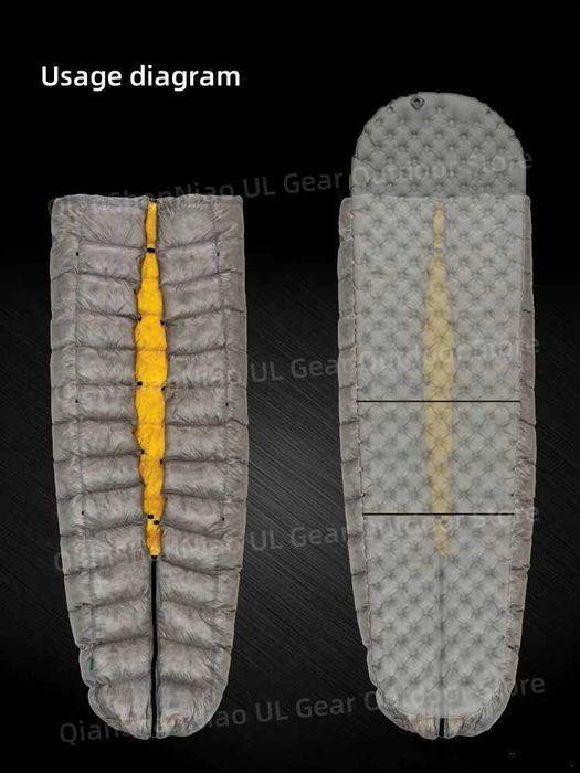 Topquilt, underquilt, śpiwór, kołderka, podpinka do hamaka puchowa