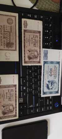 Cztery banknoty DDR