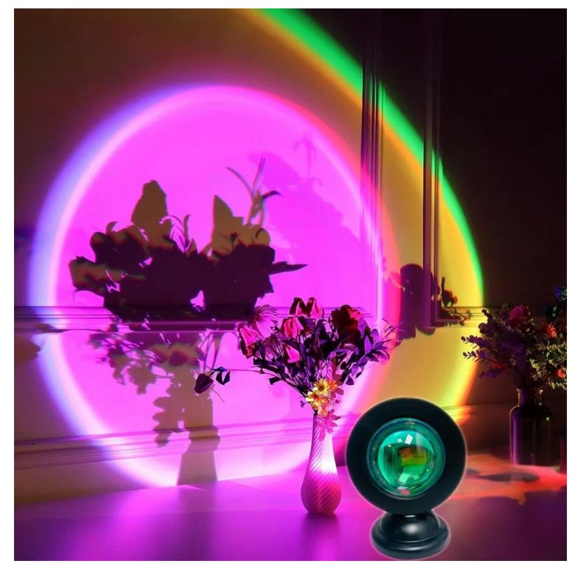 Проекційний міні світильник Sunset Lamp  проектор RGB лампа HA-119