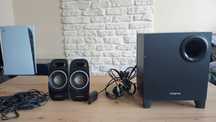 Subwoofer creative A550 + głośniki + okablowanie