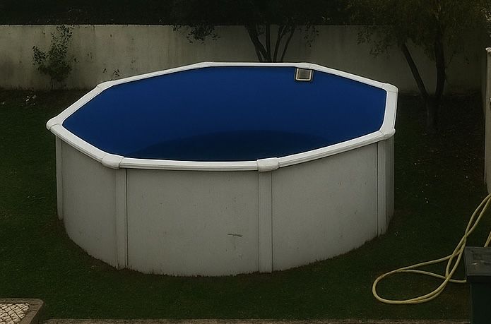 Estrutura para piscina com parede de aço 300 x 120 cm sem lona