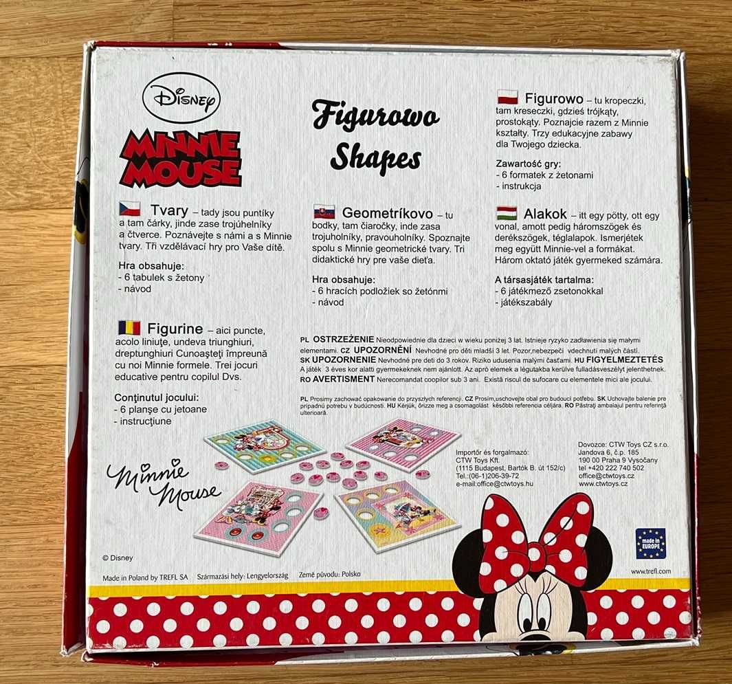 Trfl gra edukacyjna - figurowo Minnie Mouse wiek 3+