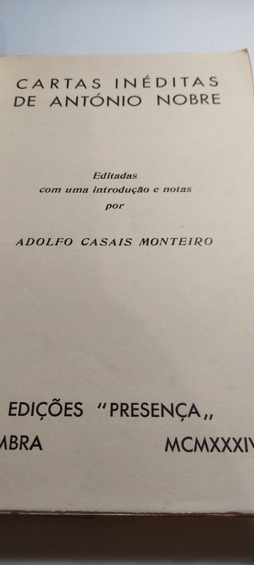 Cartas Inéditas de António Nobre (1934)