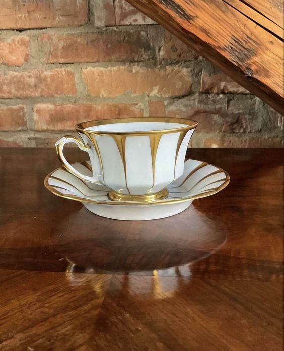 Filiżanka ze spodkiem do kawy herbaty Furstenberg Grecque Athena