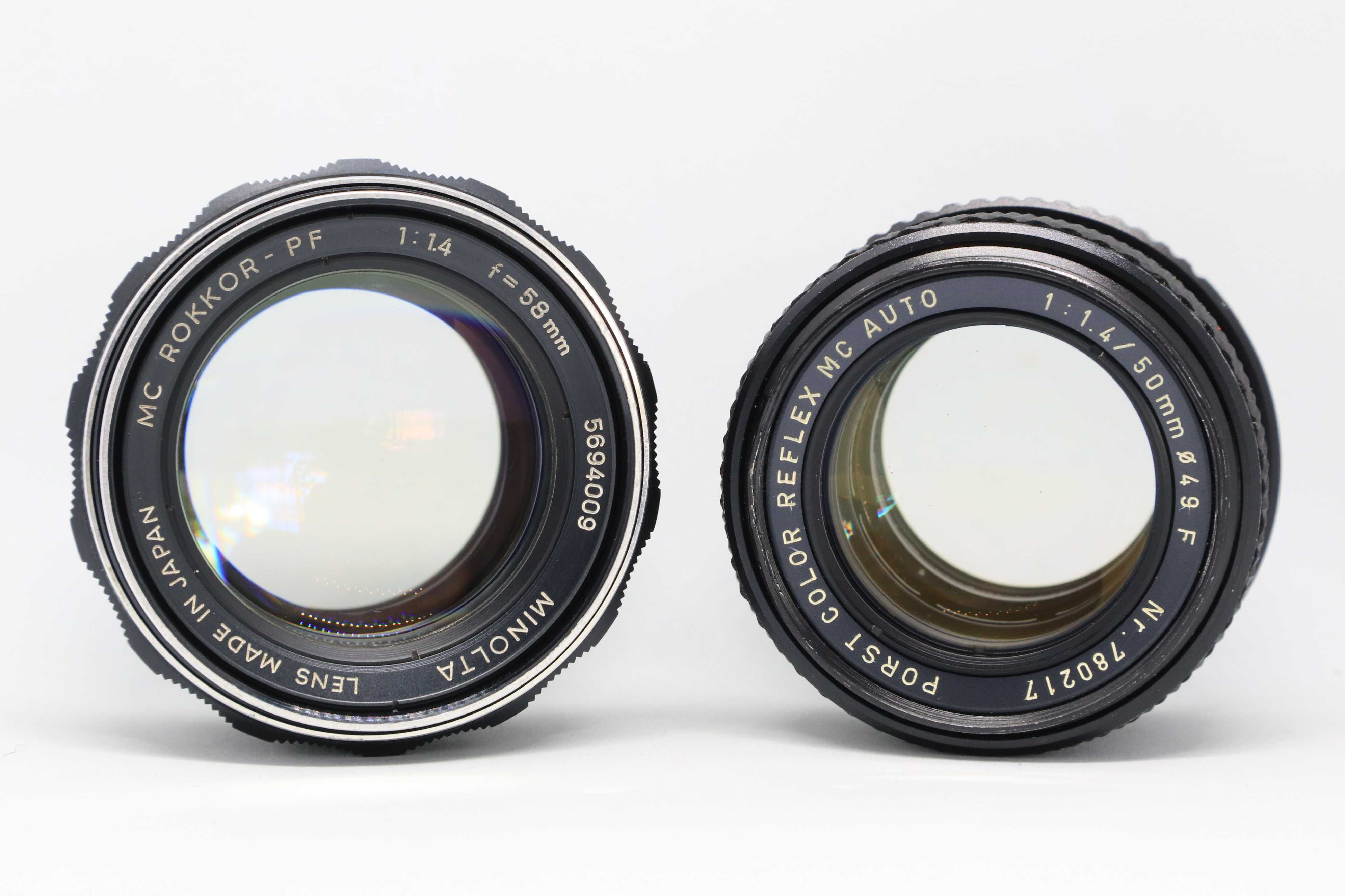 Objetivas 50mm 1.4 (Canon, Nikon, M42 e Pentax K)