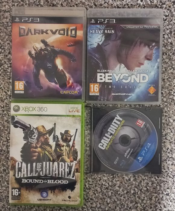 Conjunto de 4 jogos Playstation 3/4/Xbox 360