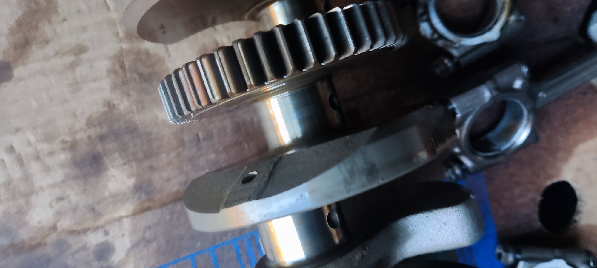 Yamaha r6 rj03 wał korby tłoki panewki