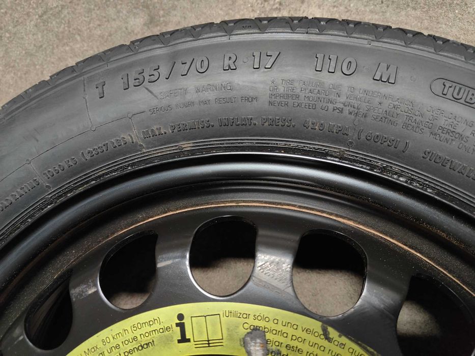 Koło Dojazdowe 155/70 r17 Mercedes et34 5x120 Wysyłka 35zł