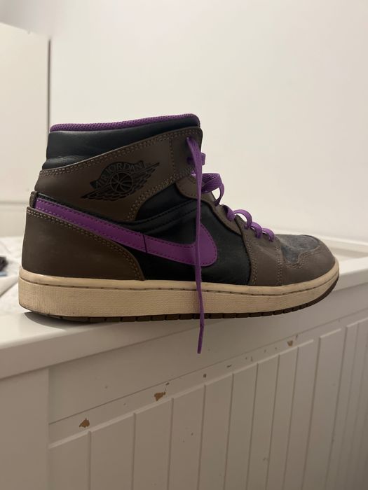 air jordan 1 mid purple mocha