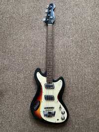 Электро бас гитара Meazzi Hollywood Tiger Bass guitar 1965 sunburst
