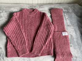 Sweter+ szalik, Zara, r. 140