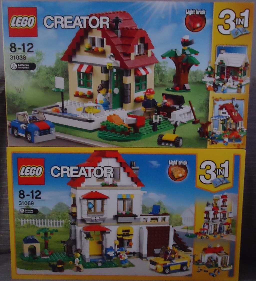 LEGO® Creator Casas 31038, 31069, 31035 e 31048 - Novos