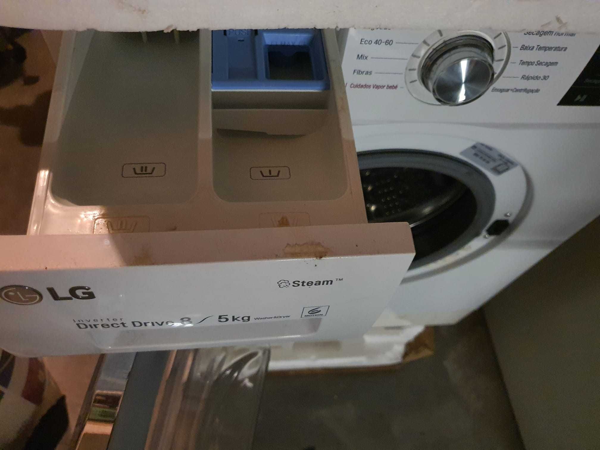 Máquina Lavar e Secar Roupa Automática LG F4J3TG5WD e MUITO POUCO USO