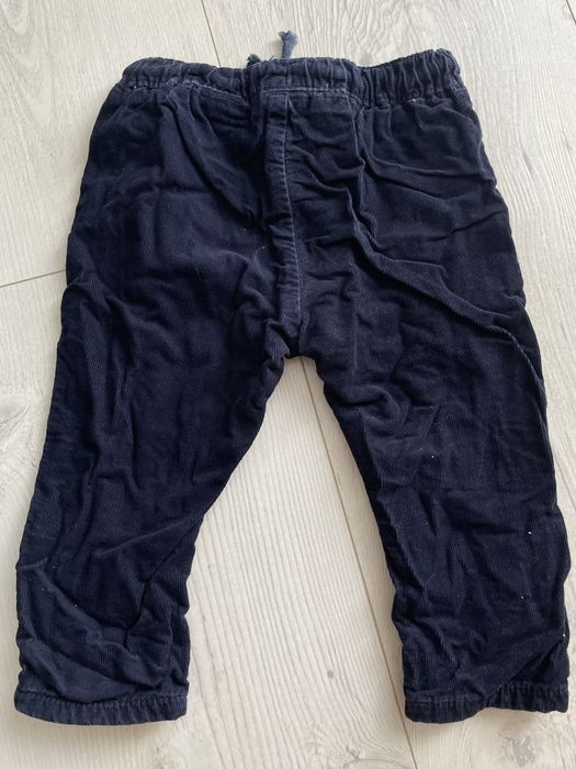 Spodnie sztruksowe z ociepleniem h&m