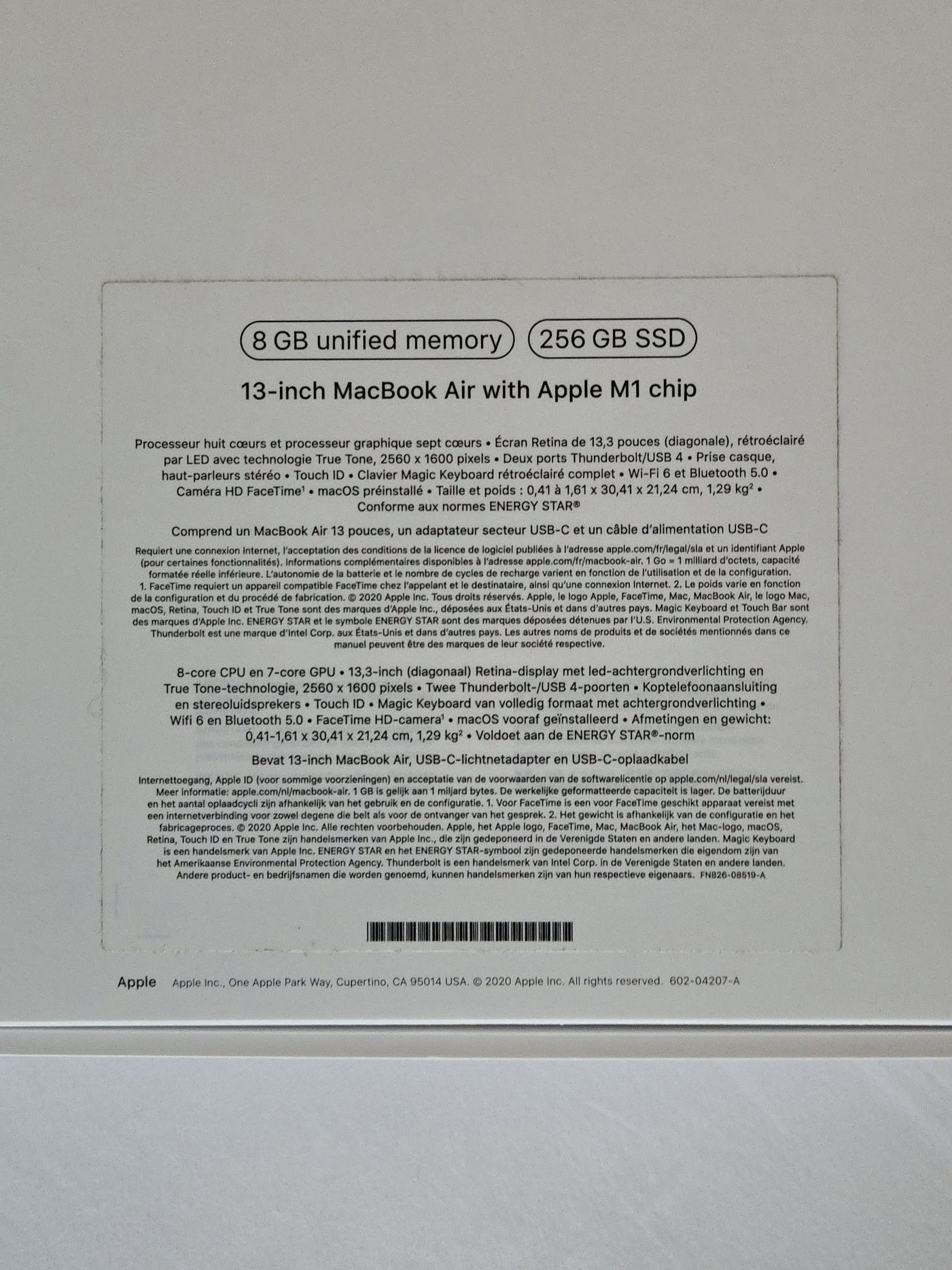 MacBook Air M1 13' com Caixa