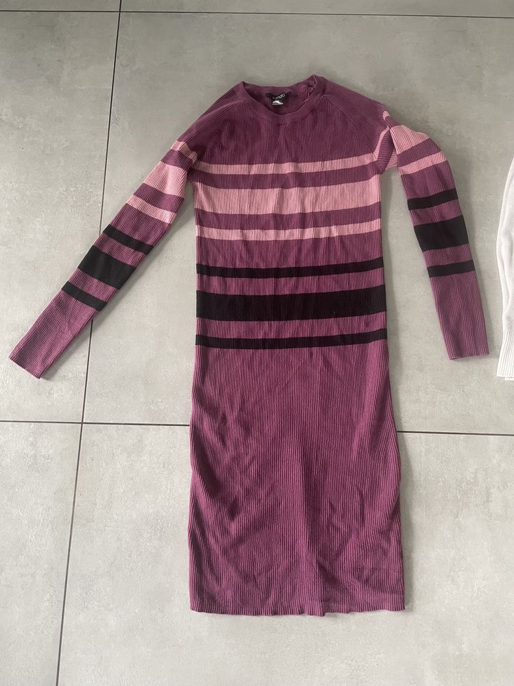 Zestaw markowy sukienka + golf + dwa sweterki roz.M/L