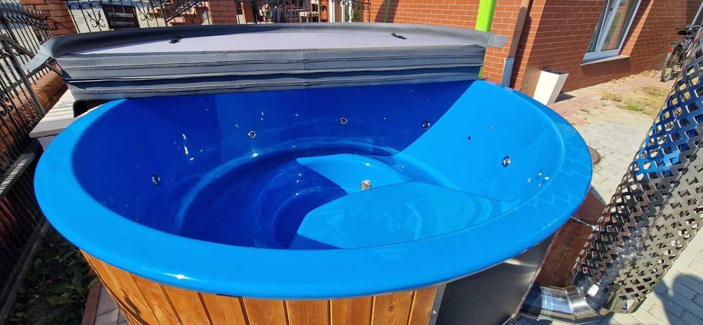 Luksusowa balia 225 cm z masażem i LED – relaks na wyciągnięcie ręki!