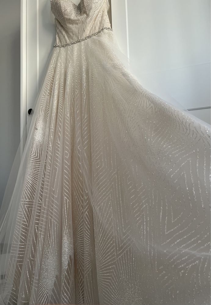 Suknia ślubna 38 185cm