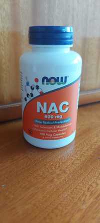 NAC, N-acetylocysteina, 600 mg. 100 kapsułek