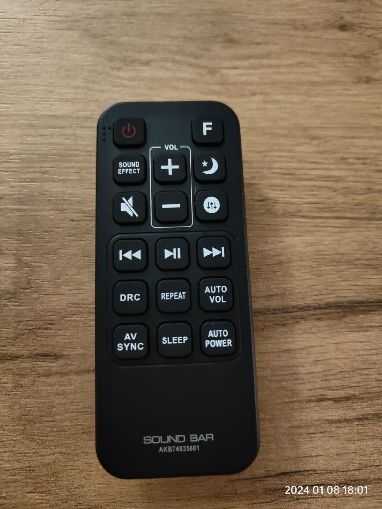 Pilot do soundbar Lg sh7