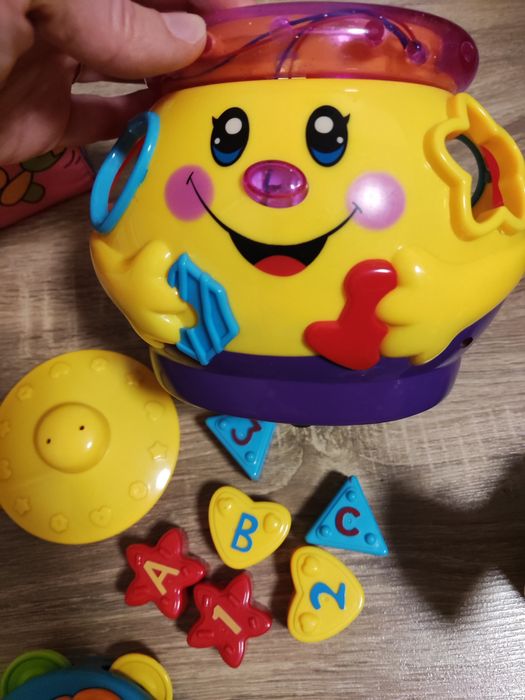 Інтерактивні музичні іграшки(Горщик, бубен, лійка, ромашка, кубики)