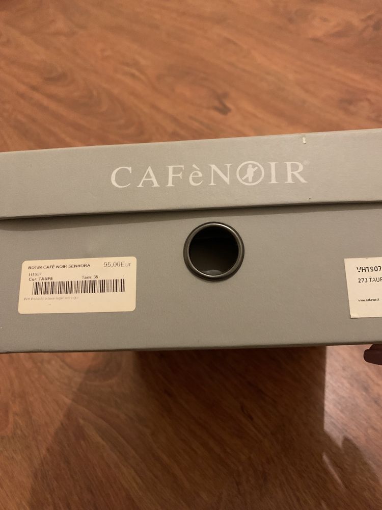 CafèNoir, botins em verniz, tamanho 35