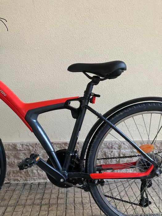 BICICLETA VERMELHA PASSEIO BTWIN 26'' para mulher (mais de 1,50m)