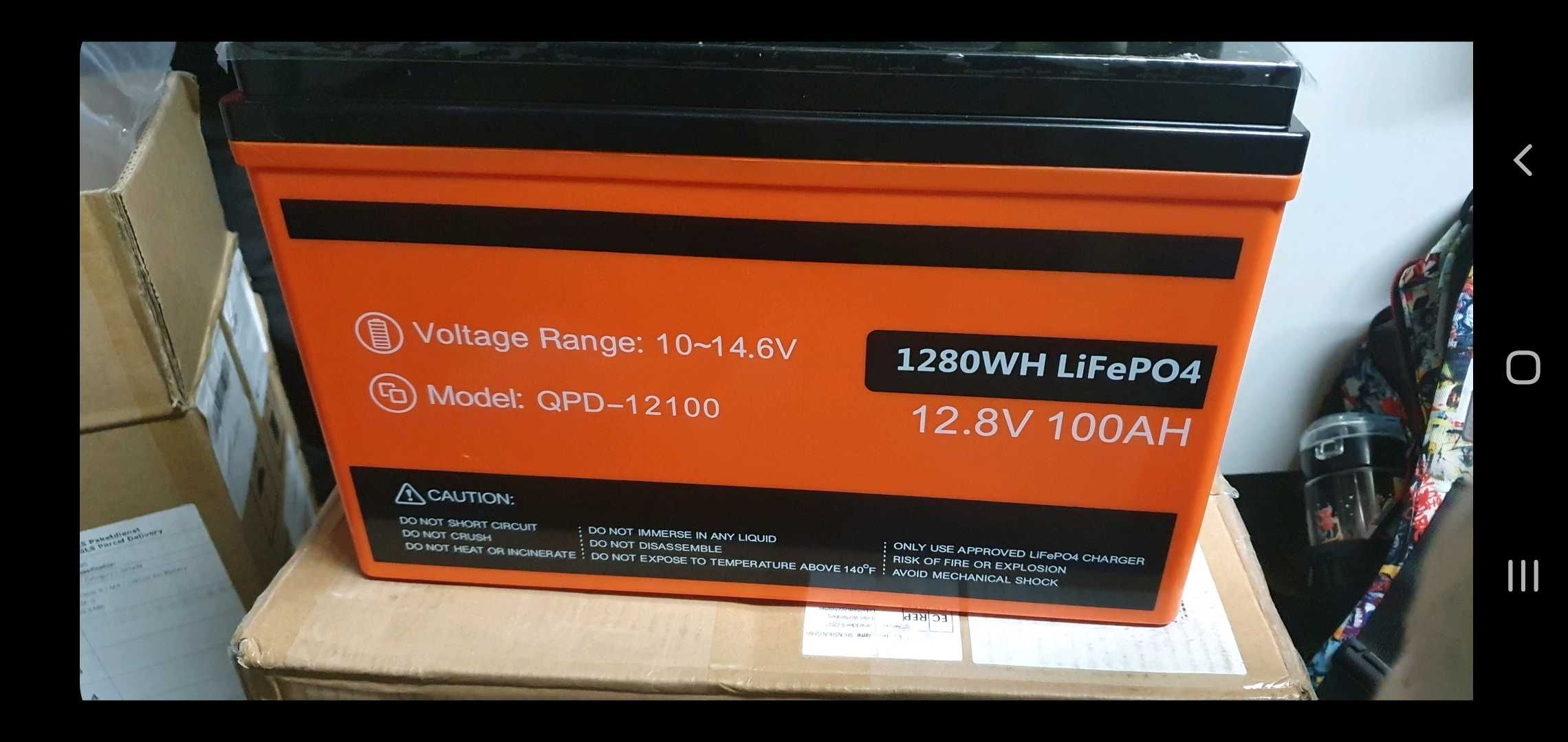 Lifepo4 KUSROIE 12v 100ah акумулятор qpd-12100