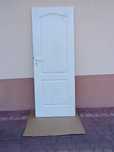 Drzwi drewniane, wewnętrzne, lewe, 70cm, pełne, białe
