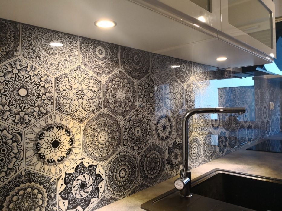 Panel szklany UV dekor do kuchni szkło panele szklane Grafika Lacobel