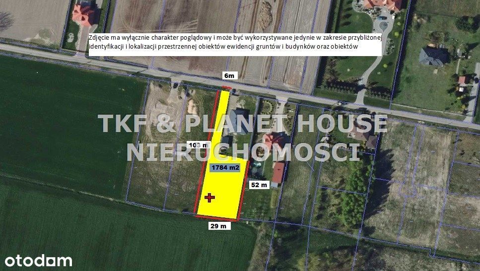 Działka 1784 m2 , Cisów , gm. Rokiciny