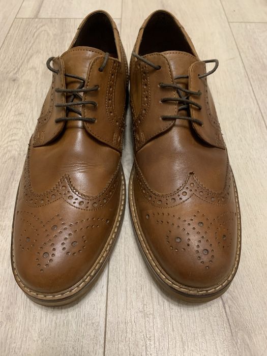 Шикарні чоловічі броги 29 см, туфлі стан суперовий