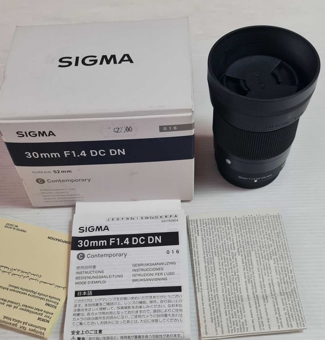 Fujifilm / Sigma 30mm 1.4 tudo caixa original pouco uso na caixa