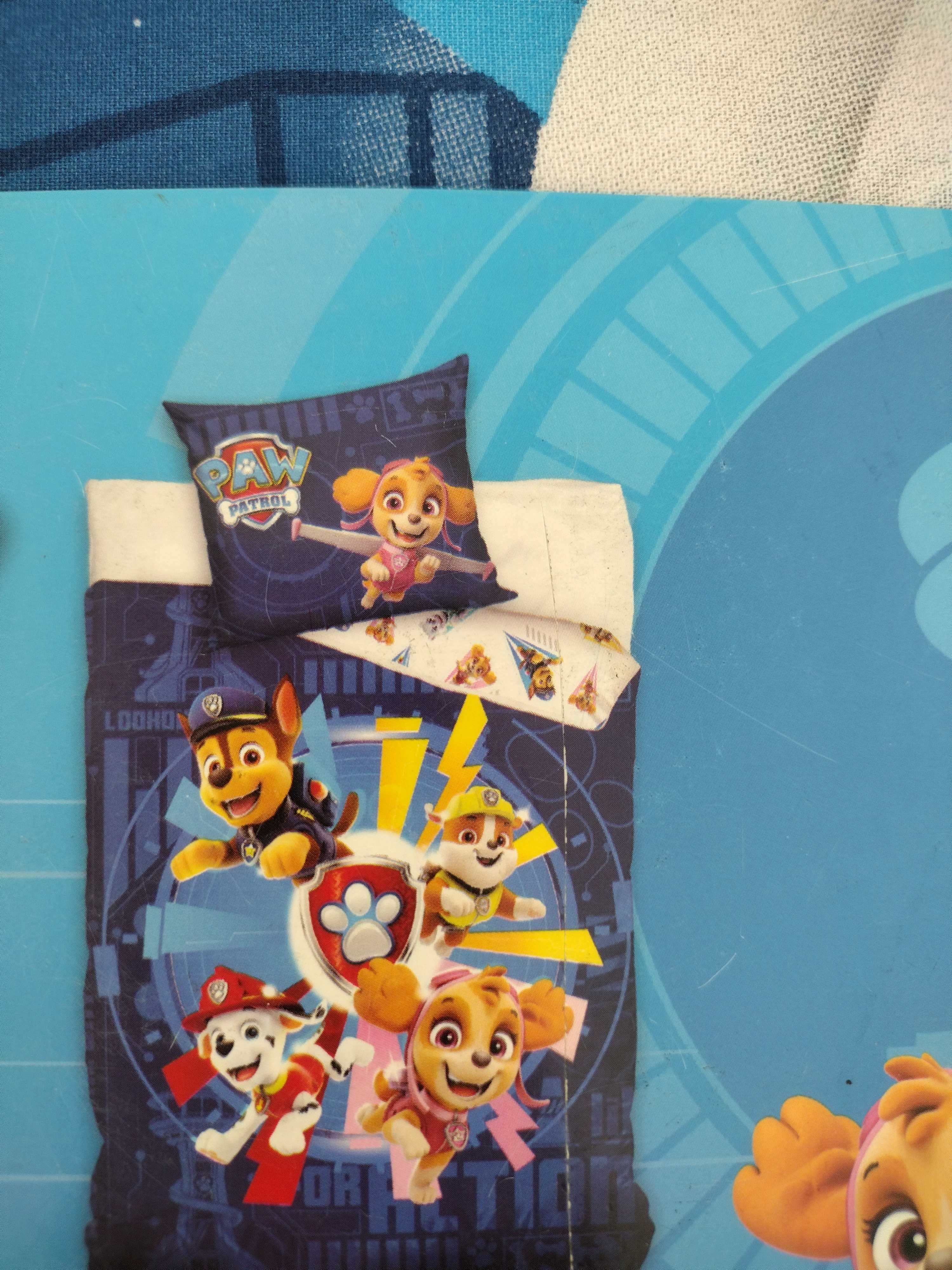 Komplet pościeli bawełnianej dla chłopaka 160x200psi patrol Paw patrol
